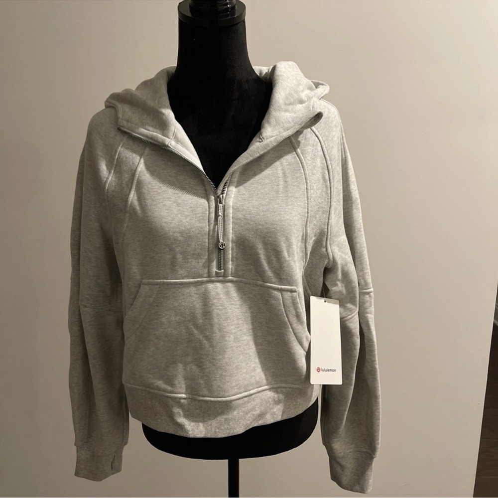 lululemon athletica Light Gray Women's Half-Zip Hoodie